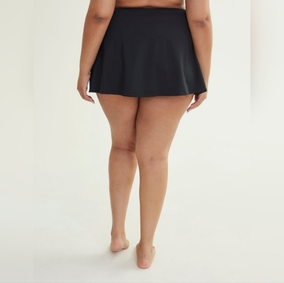 Penningtons Swim Skirt Bikini Bottoms Black Brief Swimsuit Plus Size 6X - Picture 2 of 9